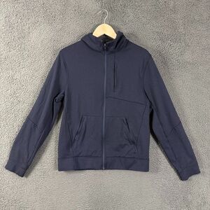 Lululemon Hoodie Mens Small Blue City Sweat Full Zip Long Sleeve Athleisure